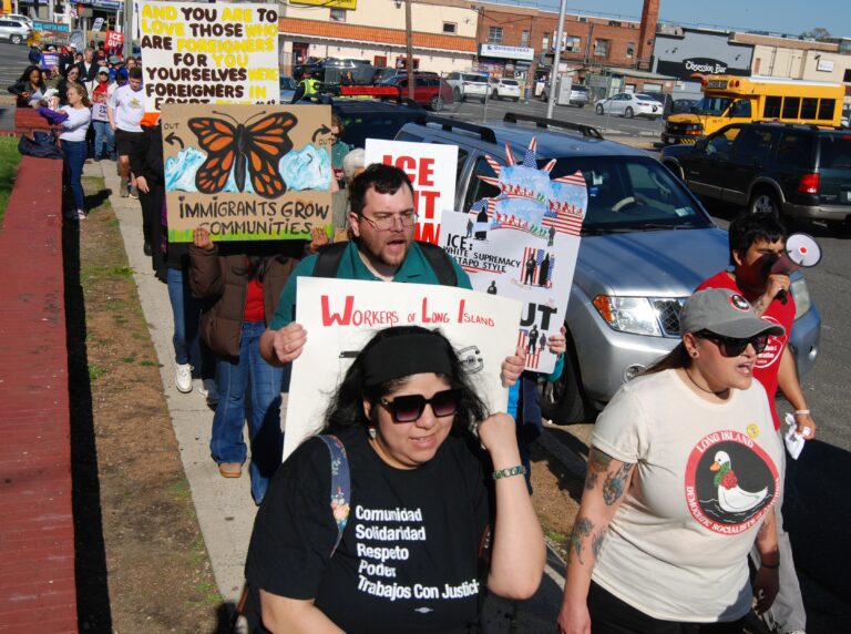 More than 400 protest ICE presence in Hempstead and across Long Island 